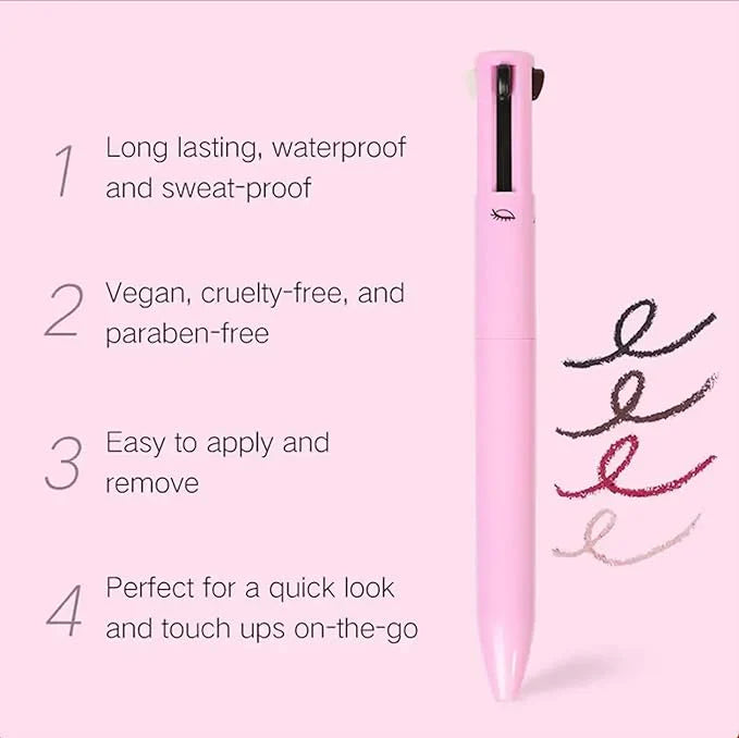 4 in 1 Makeup Pen - Waterproof & Long Lasting