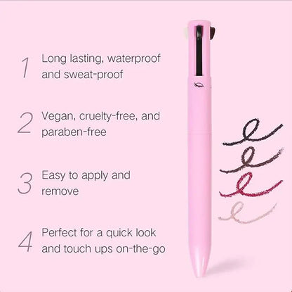 4 in 1 Makeup Pen - Waterproof & Long Lasting