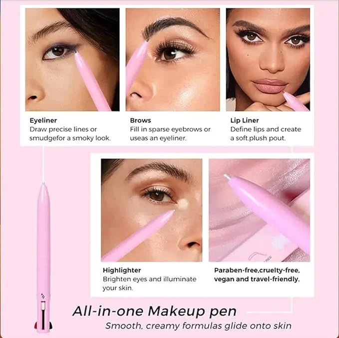 4 in 1 Makeup Pen - Waterproof & Long Lasting